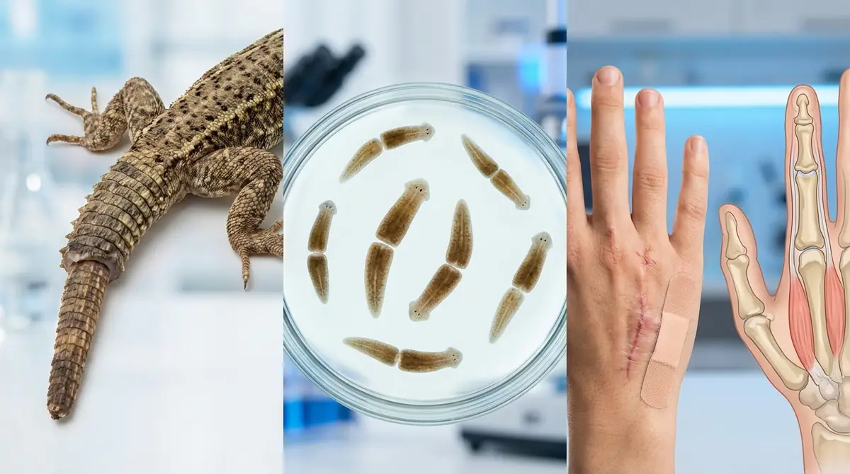 他の生物との再生能力を徹底比較｜トカゲ・プラナリア・人間との違い