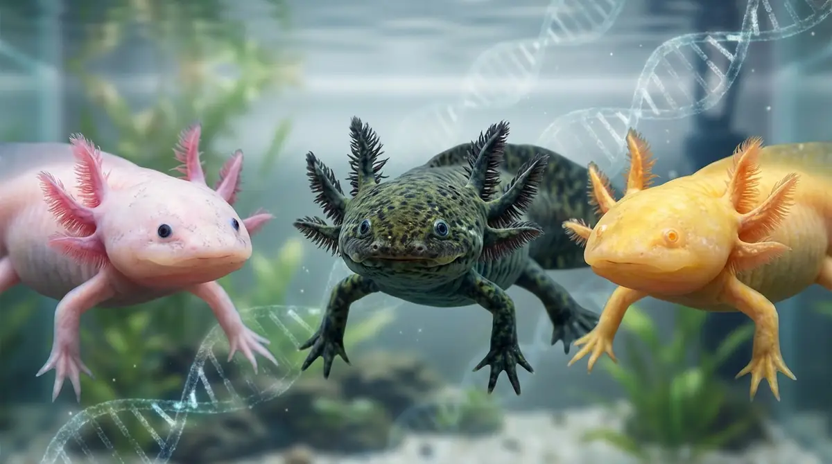 【カラーモルフ別】ウーパールーパーの遺伝パターン完全ガイド